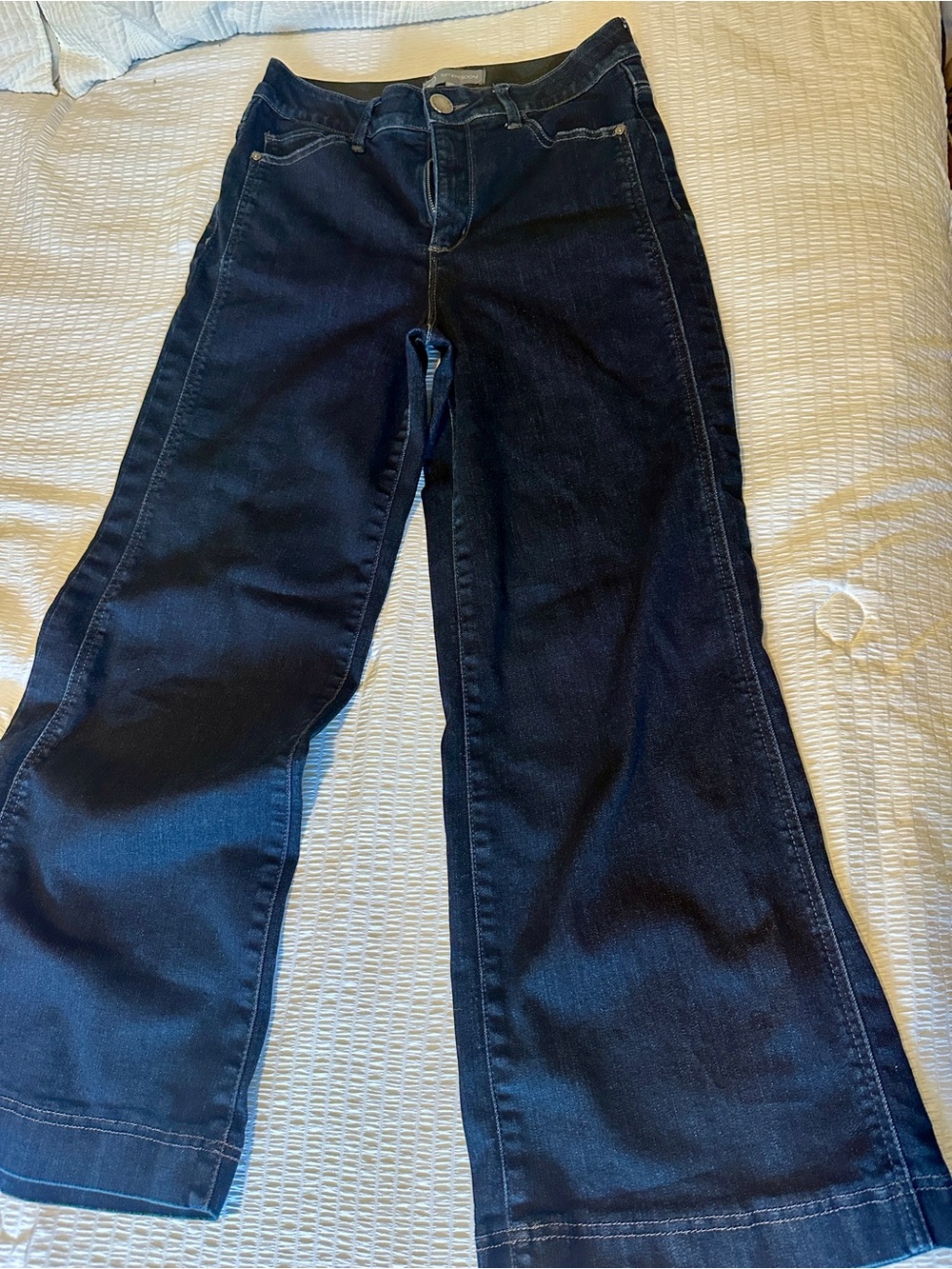 Wit & Wisdom Dark Blue Wide Leg Flare Jeans